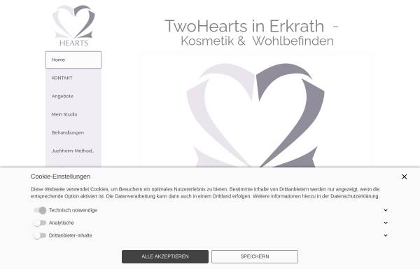 Vorschau von www.twohearts-erkrath.de, Kosmetikstudio TwoHearts