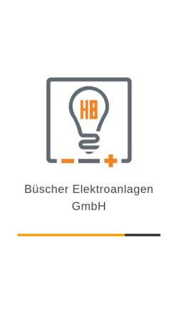 Vorschau der mobilen Webseite www.elektrobuescher.de, Büscher Elektroanlagen GmbH