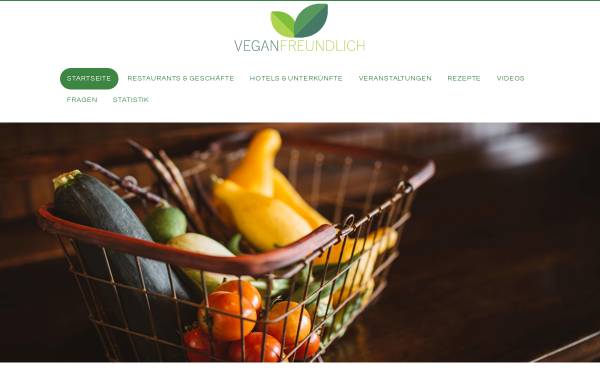 Vorschau von www.veganfreundlich.org, Veganfreundlicher Restaurantführer