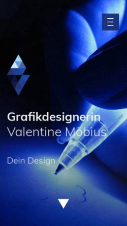 Vorschau der mobilen Webseite vm-grafikdesign.de, Grafikdesignerin Valentine Möbius