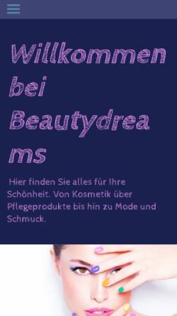 Vorschau der mobilen Webseite www.beautydreams-nettetal.de, Beauty4Dreams