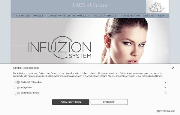 Vorschau von www.face-skincare.de, FACE professional Skincare
