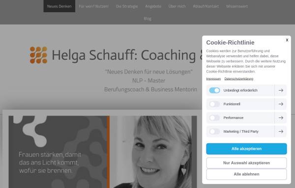 Vorschau von www.coaching-beratung-schauff.de, Helga Schauff Coaching & Beratung