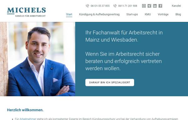 Vorschau von www.michels-arbeitsrecht.de, Kanzlei Michels