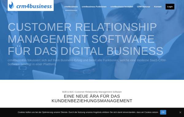 Vorschau von crm4business.de, crm4business