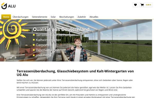 Vorschau von www.ug-alu.de, UG-ALU Terrassenüberdachungen
