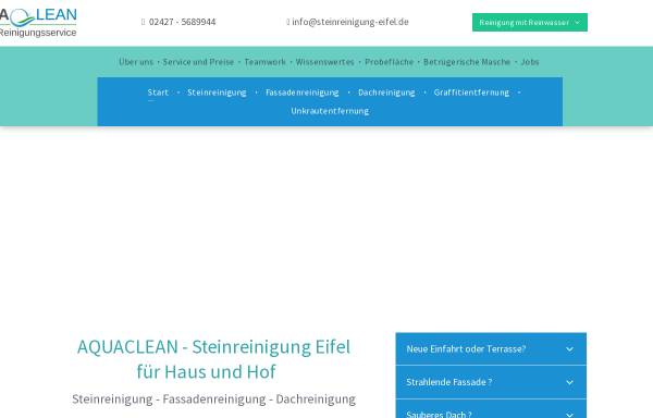 Vorschau von www.steinreinigung-eifel.de, AQUACLEAN