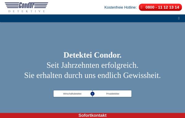 Vorschau von www.detectivecondor.de, AB-Detective Condor GmbH