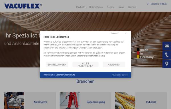 Vorschau von www.vacuflex.de, VACUFLEX GmbH