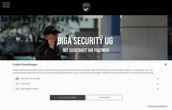 Vorschau von www.biga-security.de, Biga Security UG