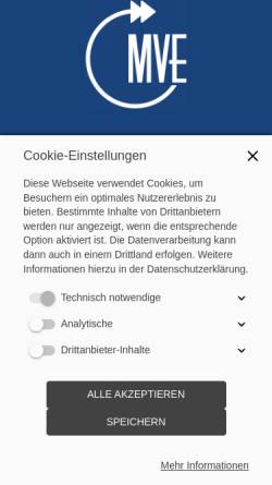 Vorschau der mobilen Webseite mveportal.de, MVE - Most Valuable Employee