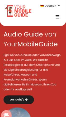 Vorschau der mobilen Webseite yourmobileguide.com, YourMobileGuide