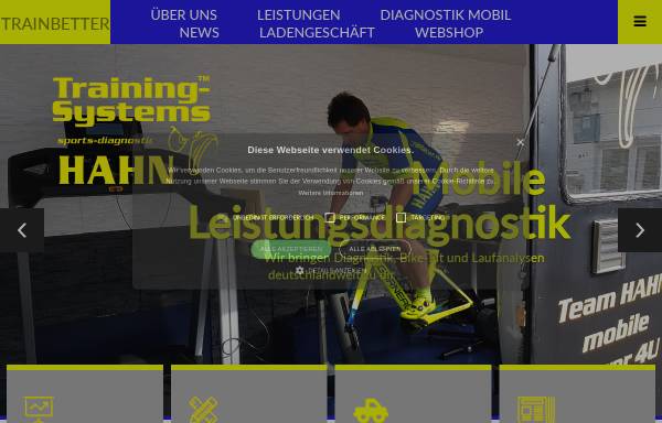 Vorschau von www.mobile-leistungsdiagnostik.de, Hahn-Training-Systems