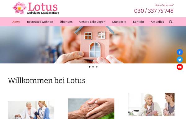 Vorschau von lotushkp.de, Lotus Krankenpflege GmbH