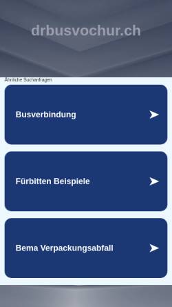 Vorschau der mobilen Webseite www.drbusvochur.ch, Stadtbus Chur