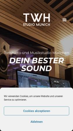 Vorschau der mobilen Webseite twh-studio.de, TWH Studio Munich