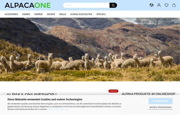 Vorschau von alpacaone.de, Alpaka