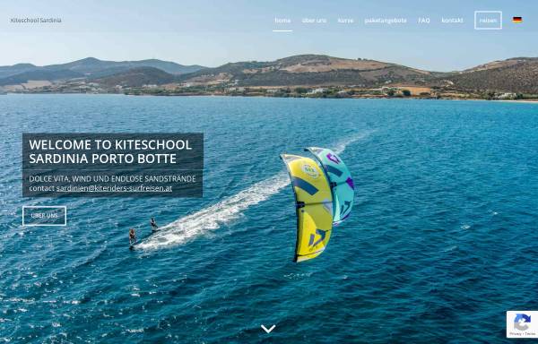 Vorschau von www.kitesurfen-sardinien.at, Kiteschule Kiteriders Sardinia