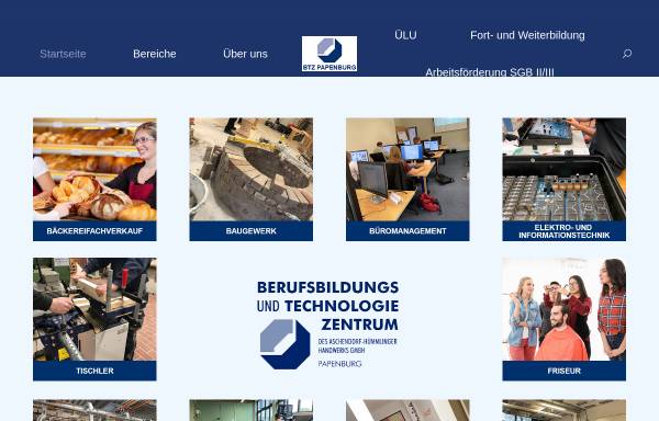 Vorschau von www.btz-papenburg.de, Berufsbildungs- und Technologiezentrum des Aschendorf - Hümmlinger Handwerks GmbH