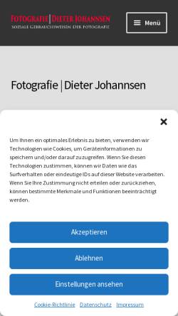 Vorschau der mobilen Webseite www.dieterjohannsen.de, Dieter Johannsen