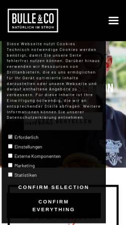 Vorschau der mobilen Webseite www.bulleundco.de, Bulle & Co