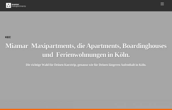 Vorschau von maxipartments.de, Miamar Maxipartments Köln