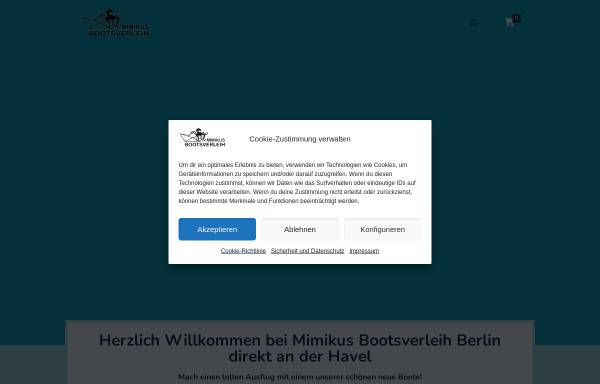 Vorschau von mimikus-bootsverleih.de, Mimikus Bootsverleih