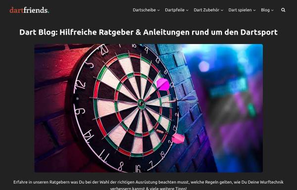 Vorschau von dartfriends.de, dartfriends - OVR Engineering UG