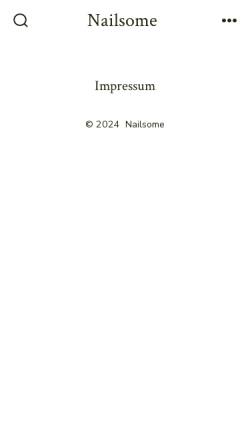 Vorschau der mobilen Webseite nailsome.de, Nailsome