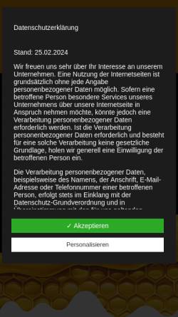Vorschau der mobilen Webseite www.imkerei-krefeld.de, Imkerei Schwenke