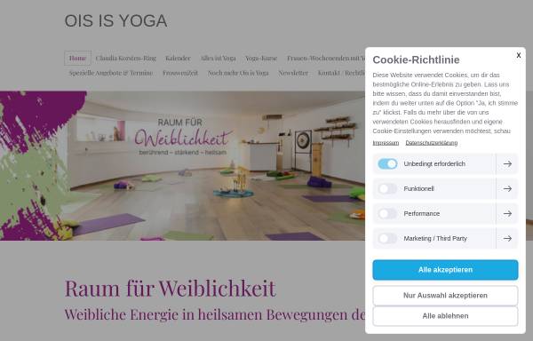 Vorschau von www.oisis-yoga.de, Ois is Yoga