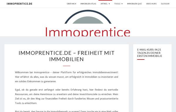 Vorschau von immoprentice.de, Immoprentice