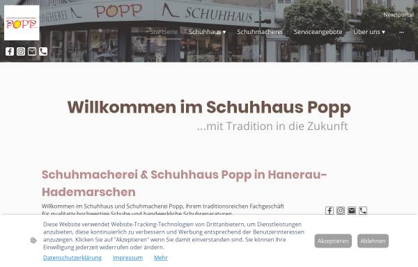 Vorschau von www.schuhhaus-popp.de, Schuhhaus Popp