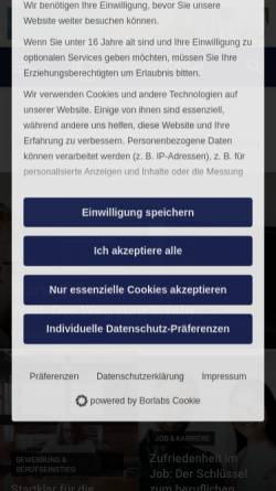 Vorschau der mobilen Webseite www.absolventen.at, absolventen c/o Business Cluster Network GmbH