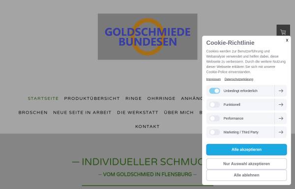Vorschau von www.goldschmiede-bundesen.de, Goldschmiede Bundesen