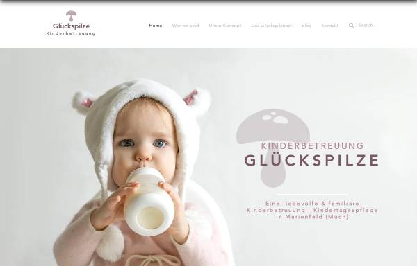 Vorschau von www.kinderbetreuung-glueckspilze.de, Kinderbetreuung Glückspilze