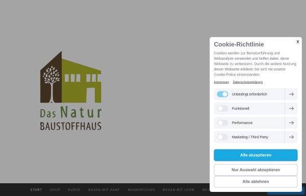 Vorschau von www.naturbaustoffhaus.de, Naturbaustoffhaus GmbH