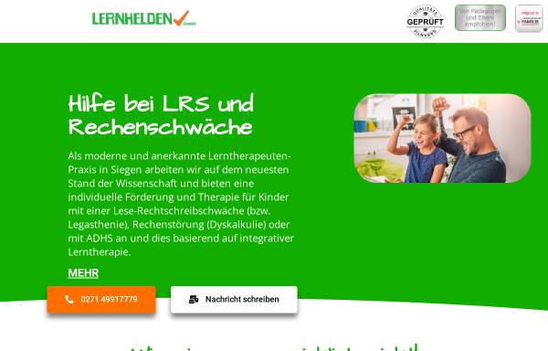 Vorschau von www.lernhelden-siegen.de, Lernhelden Siegen