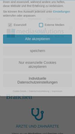 Vorschau der mobilen Webseite www.mediasoulutions.de, Mediasoulutions