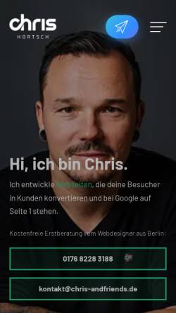 Vorschau der mobilen Webseite www.chris-hortsch.de, Chris Hortsch