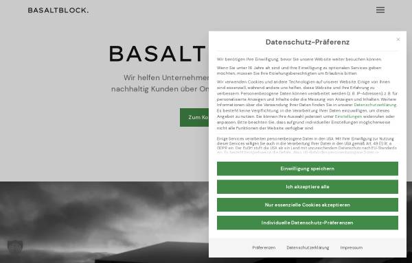 Vorschau von basaltblock.de, BASALTBLOCK