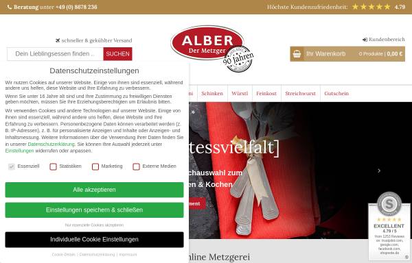 Vorschau von www.alber-der-metzger.de, Alber 