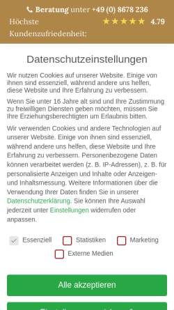 Vorschau der mobilen Webseite www.alber-der-metzger.de, Alber 