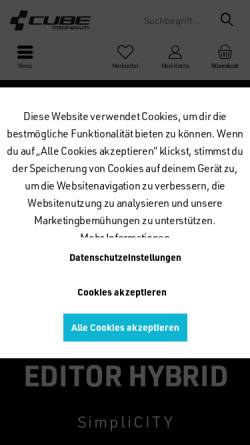 Vorschau der mobilen Webseite cube-shop-chiemsee.de, Cube Store by absoluts