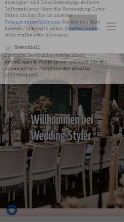 Vorschau der mobilen Webseite www.wedding-styler.de, Wedding Styler