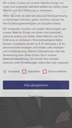Vorschau der mobilen Webseite sv-simsch.de, Sachverständigenbüro Simsch
