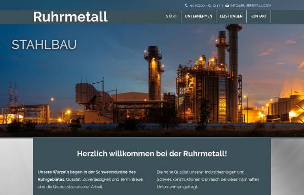 Vorschau von www.ruhrmetall.com, Ruhrmetall