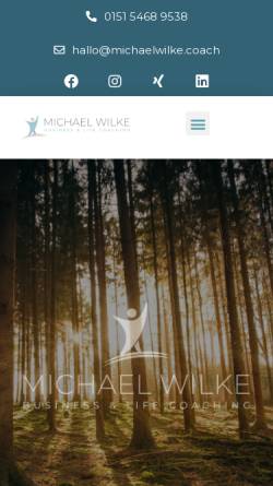 Vorschau der mobilen Webseite michaelwilke.coach, Michael Wilke Coaching