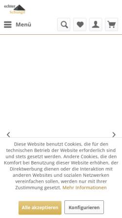 Vorschau der mobilen Webseite echter-schungit.de, Echter Schungit - Christian Schubert