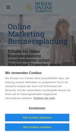 Vorschau der mobilen Webseite digitales-marketing.online, Herzog online Marketing